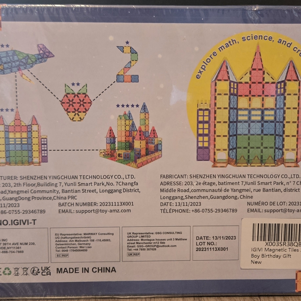 ViVI Magnetic Building Tiles - Colorful Creative Set - Picture 2 of 2